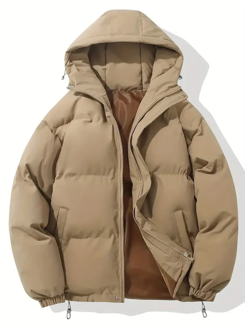 Women's Winter Long Sleeve Puffer Jacket | Hooded