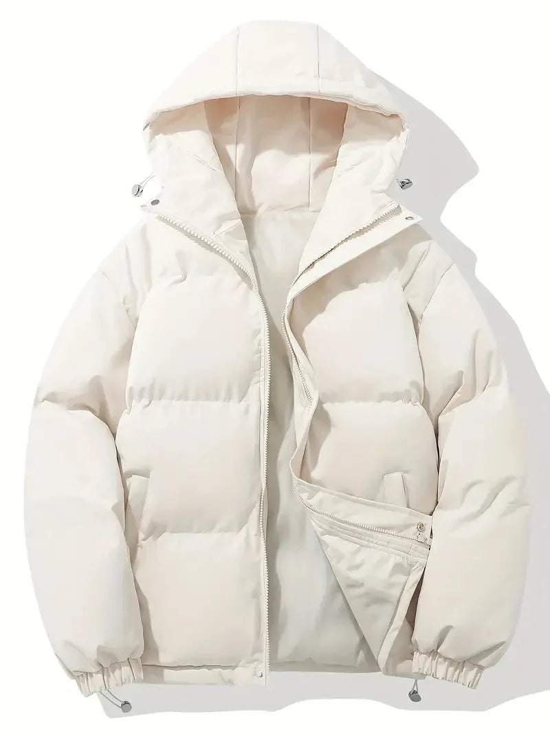 Women's Winter Long Sleeve Puffer Jacket | Hooded