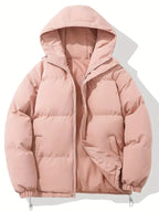 Women's Winter Long Sleeve Puffer Jacket | Hooded