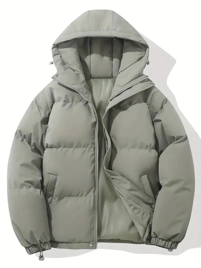 Women's Winter Long Sleeve Puffer Jacket | Hooded