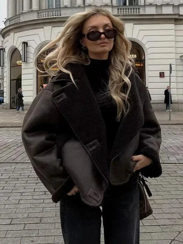 Women's Casual Button Up Oversized Jacket | Winter