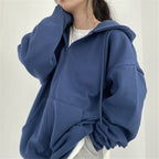 Women's Oversized Zip Up Jacket | Hooded