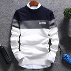 Men’s Printed Crew Neck Sweater | Long Sleeve