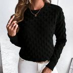 Women’s Warm Knit Sweater | Crew Neck