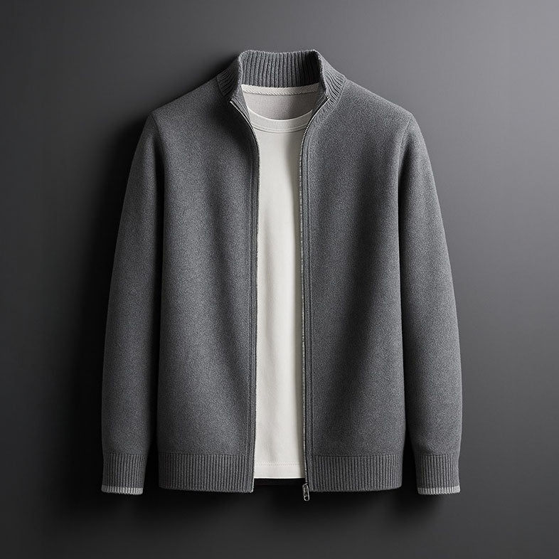 Men's Casual Zip Up Winter Jacket | Knit